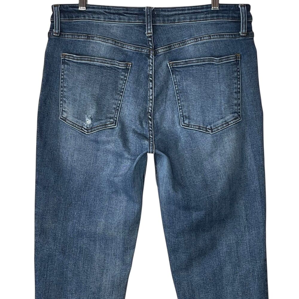 KUT from the Kloth Rachael FAB AB Mom High Rise Jeans Size 14 Raw Hem Stretch - Picture 6 of 11